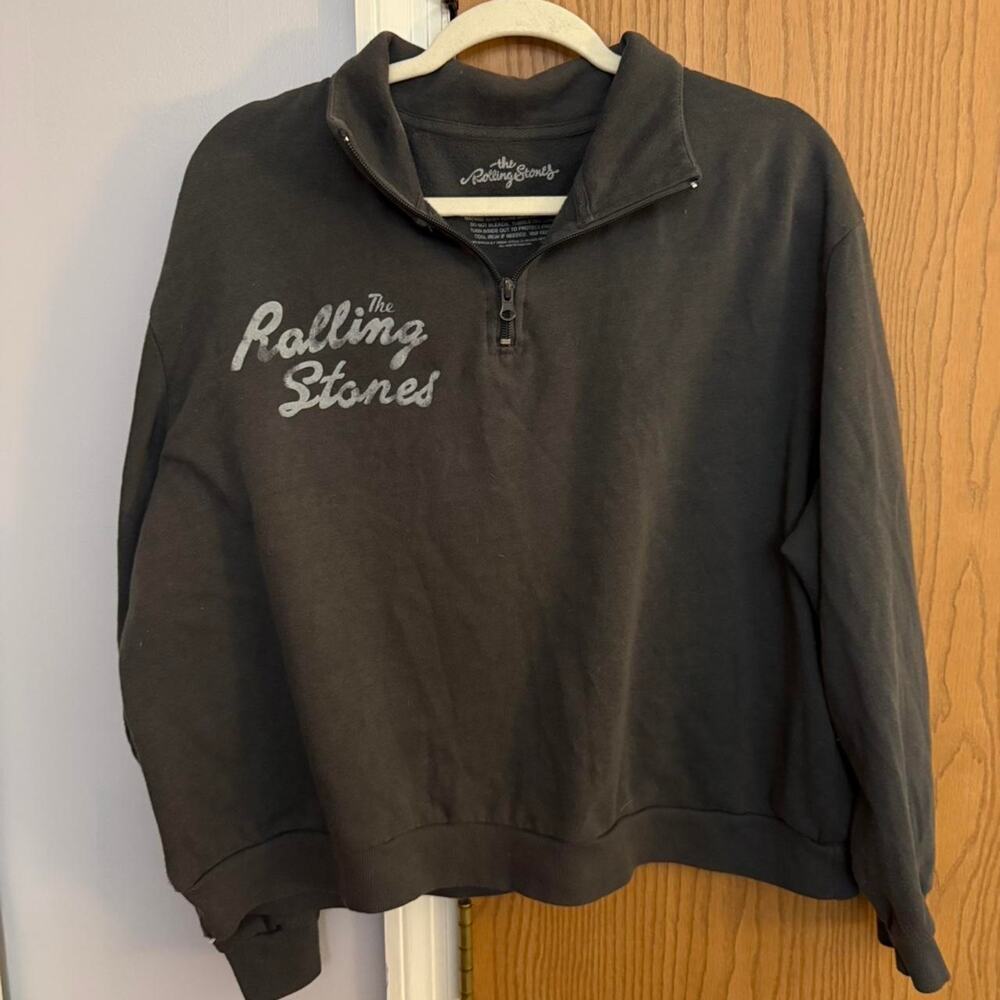 The rolling stones quarter zip